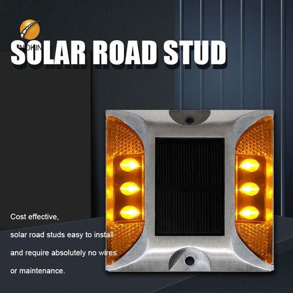 Synchronous Flashing Led Aluminum Road Stud For Path